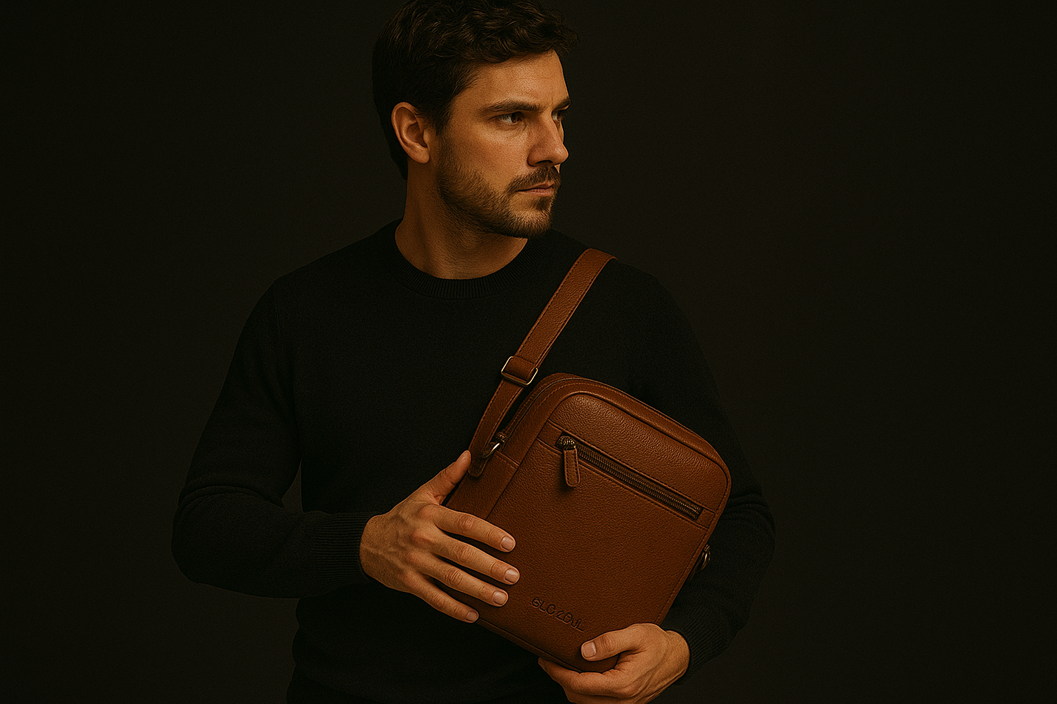 Sac Bandoulière Homme Cuir