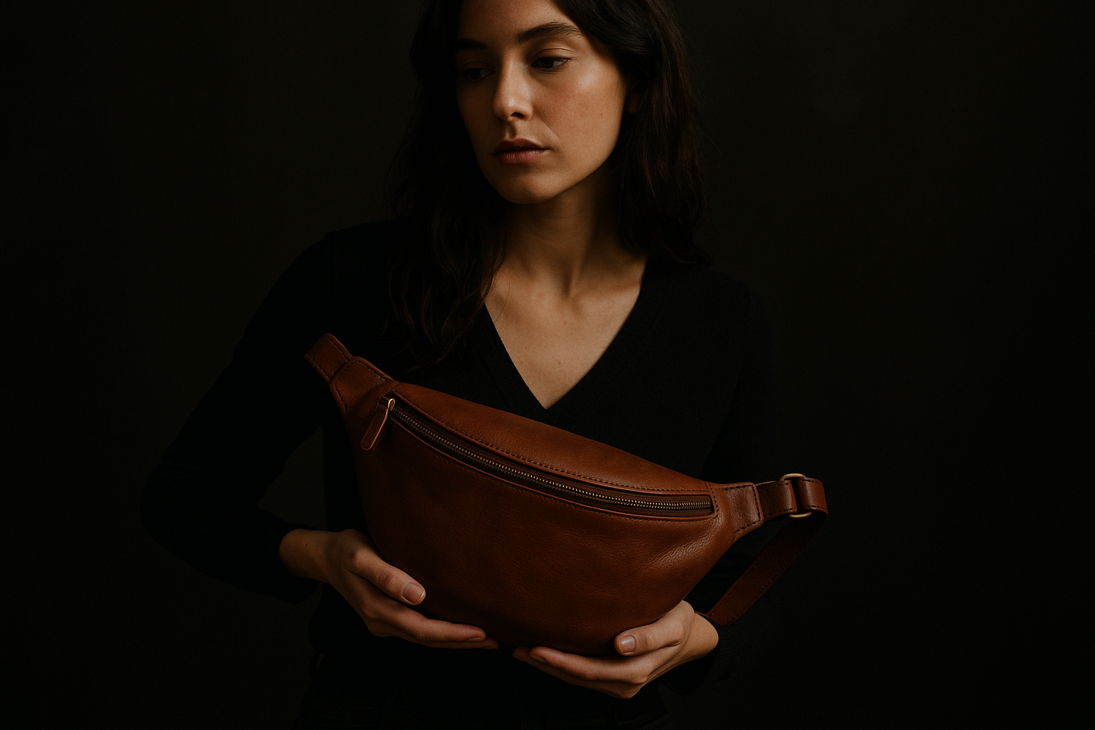 Sac Banane Cuir Femme