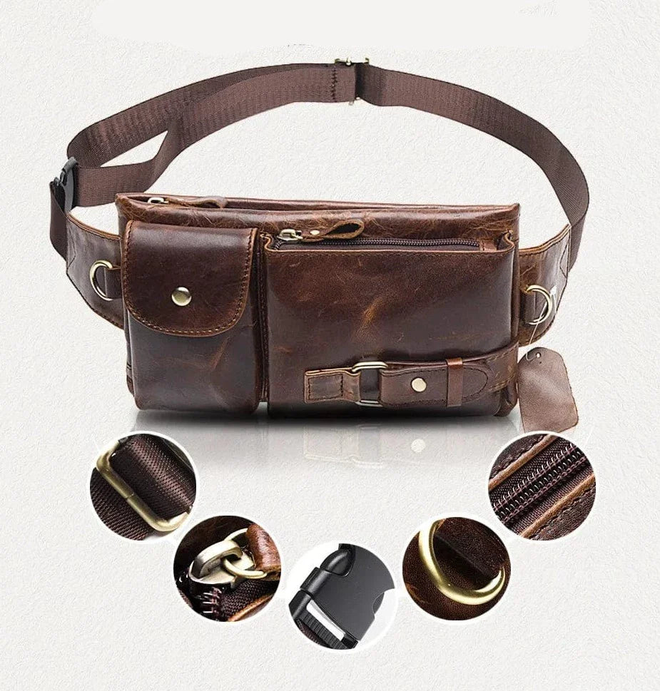 Sac Banane Cuir Homme Aurelio