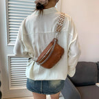 Sac Banane Orange Cuir