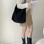 Sac Fourre Tout en Daim