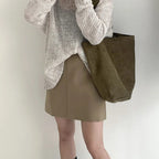 Sac Fourre Tout en Daim