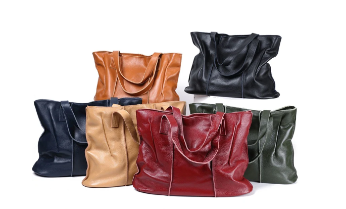 Sac Cabas Cuir Souple Grand Format – Modèle Sofia