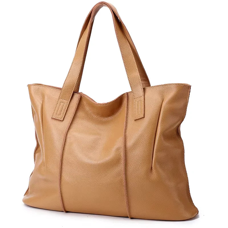 Sac Cabas Cuir Souple Grand Format – Modèle Sofia