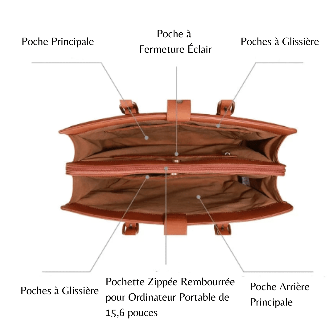 Sac Cuir Femme Ordinateur Chic