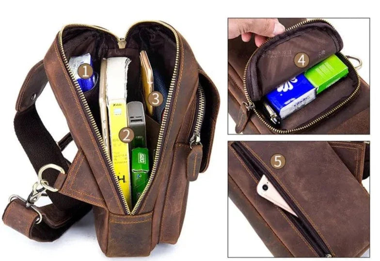 Sac Banane Cuir Homme Lorenzo