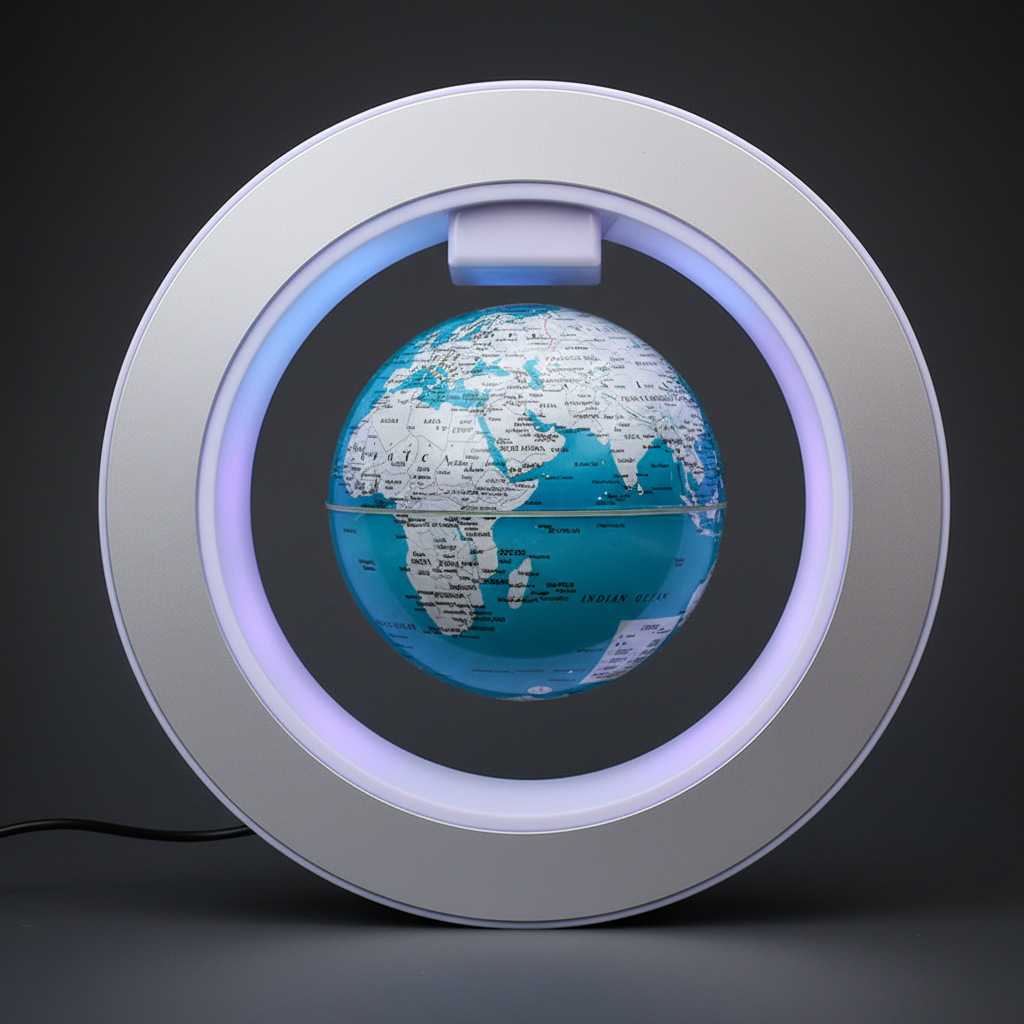 Globe Terrestre En Lévitation Décoratif