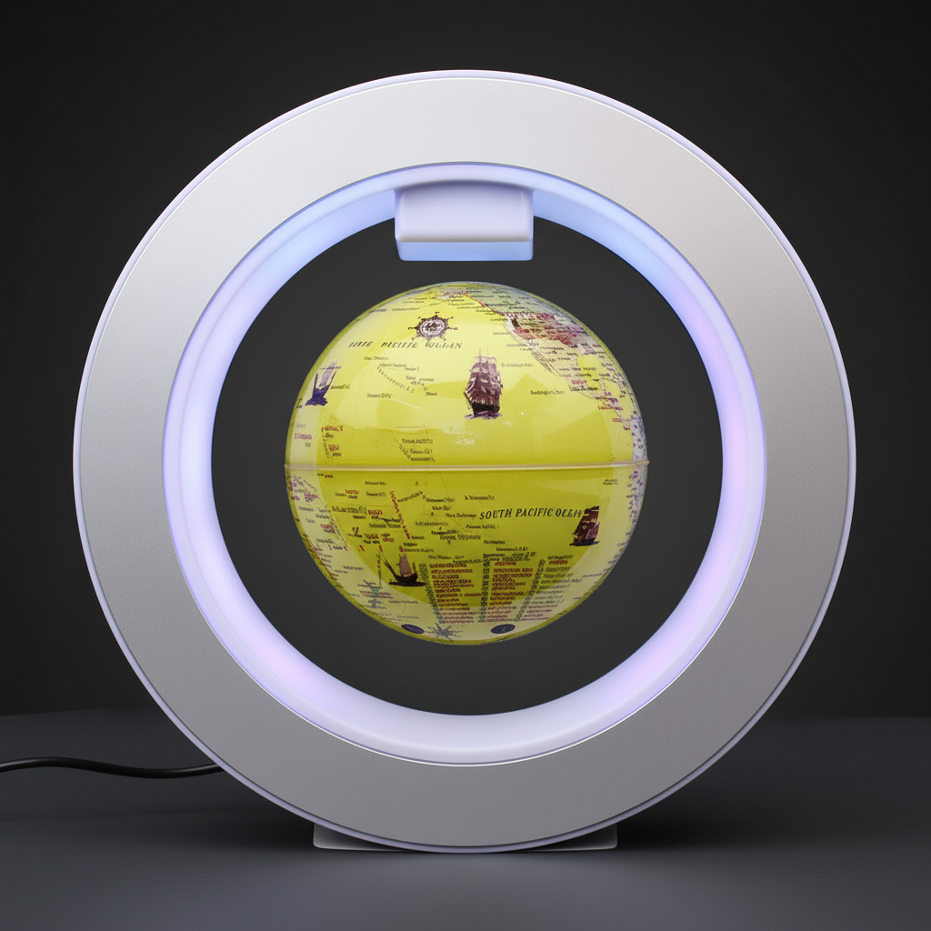 Globe Terrestre En Lévitation Décoratif