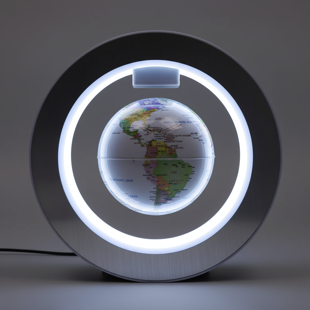 Globe Terrestre En Lévitation Décoratif