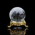 Globe Terrestre Décoratif Crystal