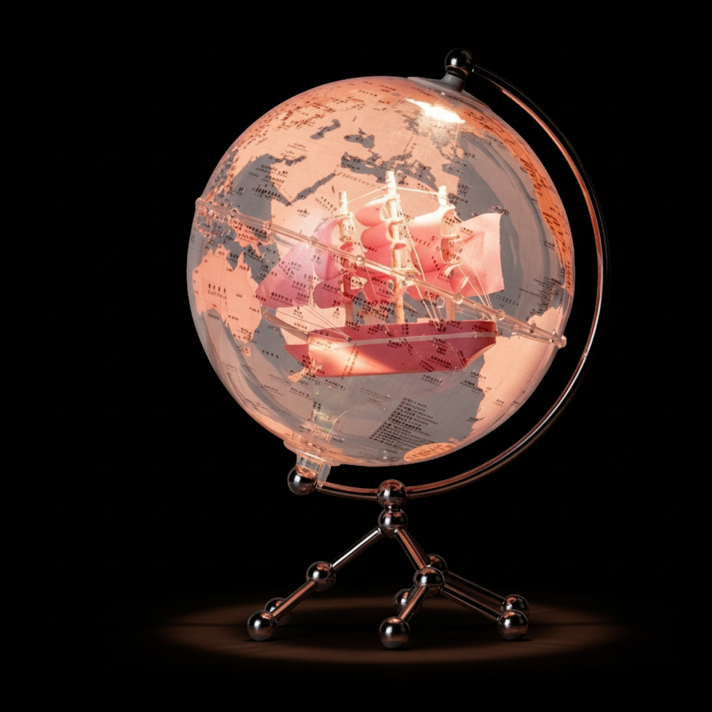 Globe Terrestre En Métal Décoratif