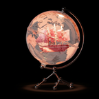 Globe Terrestre En Métal Décoratif