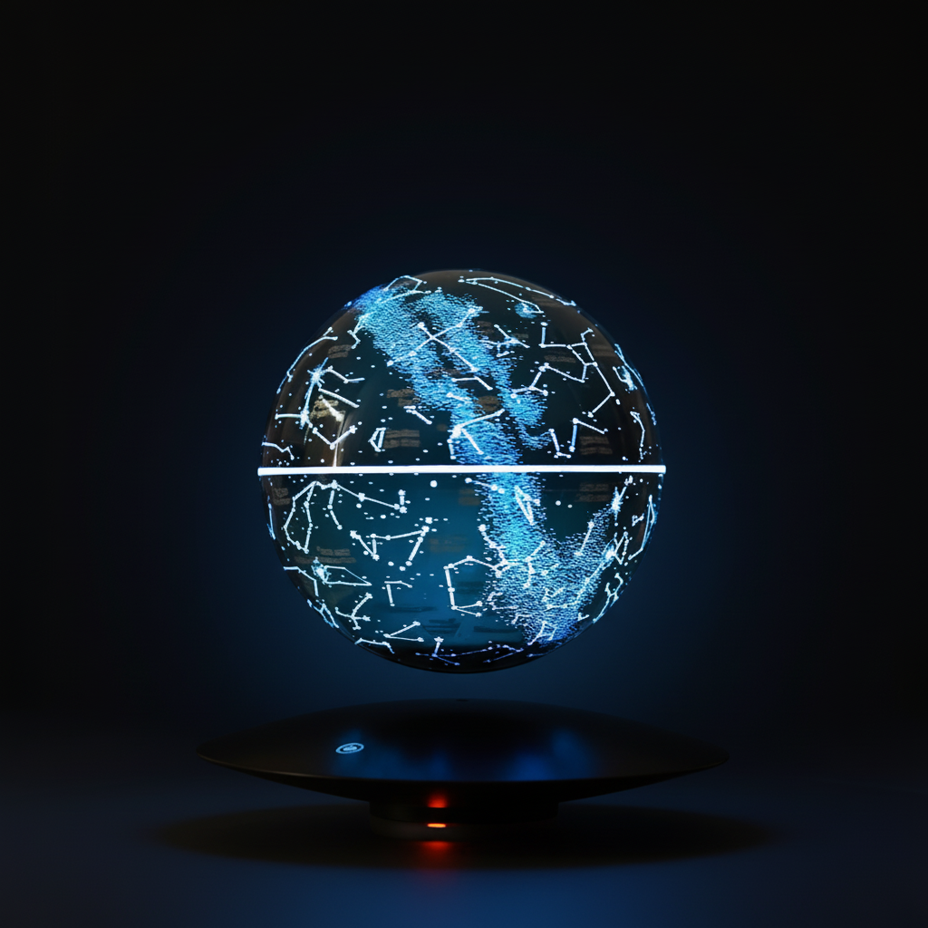 Globe Terrestre Décoratif Futuriste