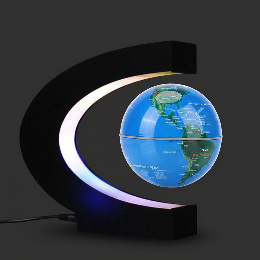 Globe Terrestre Lévitant Lumineux