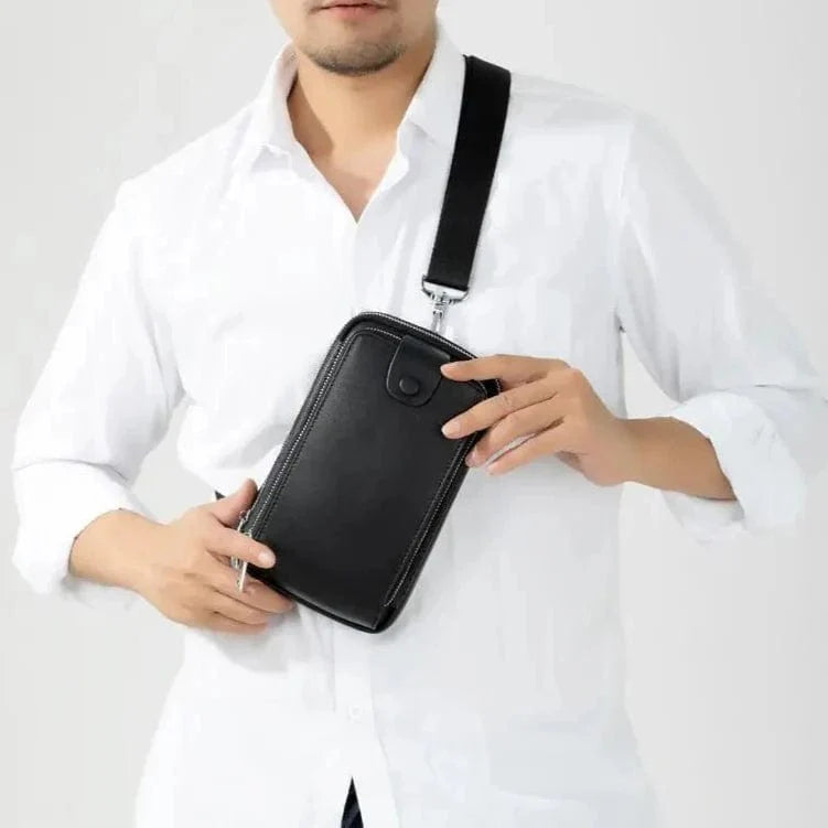 Sacoche Banane Cuir pour Homme