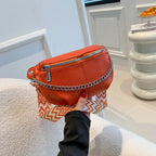 Sac Banane Orange Cuir