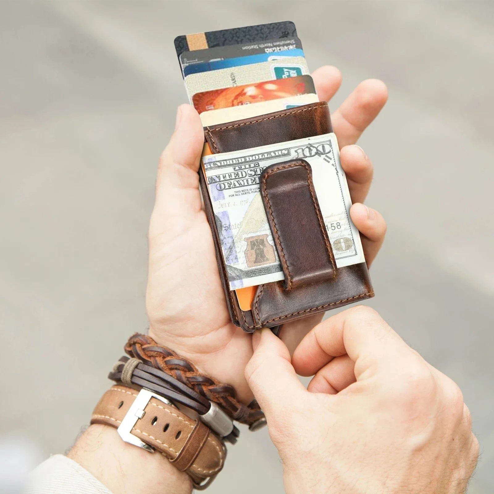 Porte Carte Bancaire cuir Homme