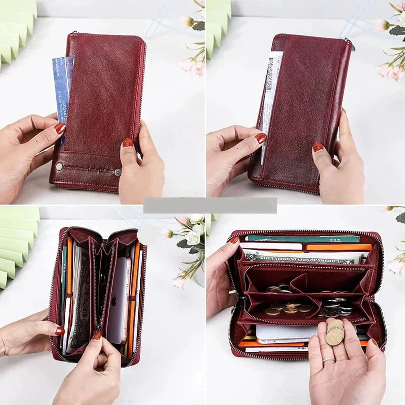 Porte Carte en Cuir pour Femme