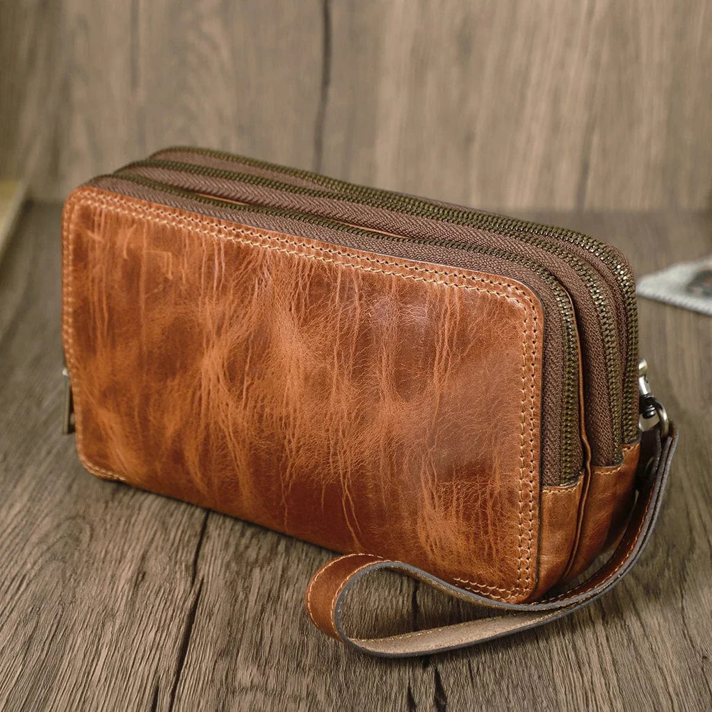 Portefeuille 3 Volets Homme Cuir