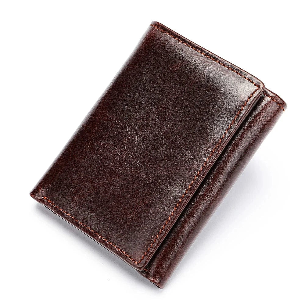 Portefeuille Cuir Marron Homme