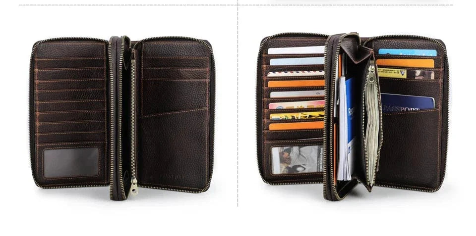 Portefeuille Homme Cuir 3 Volets