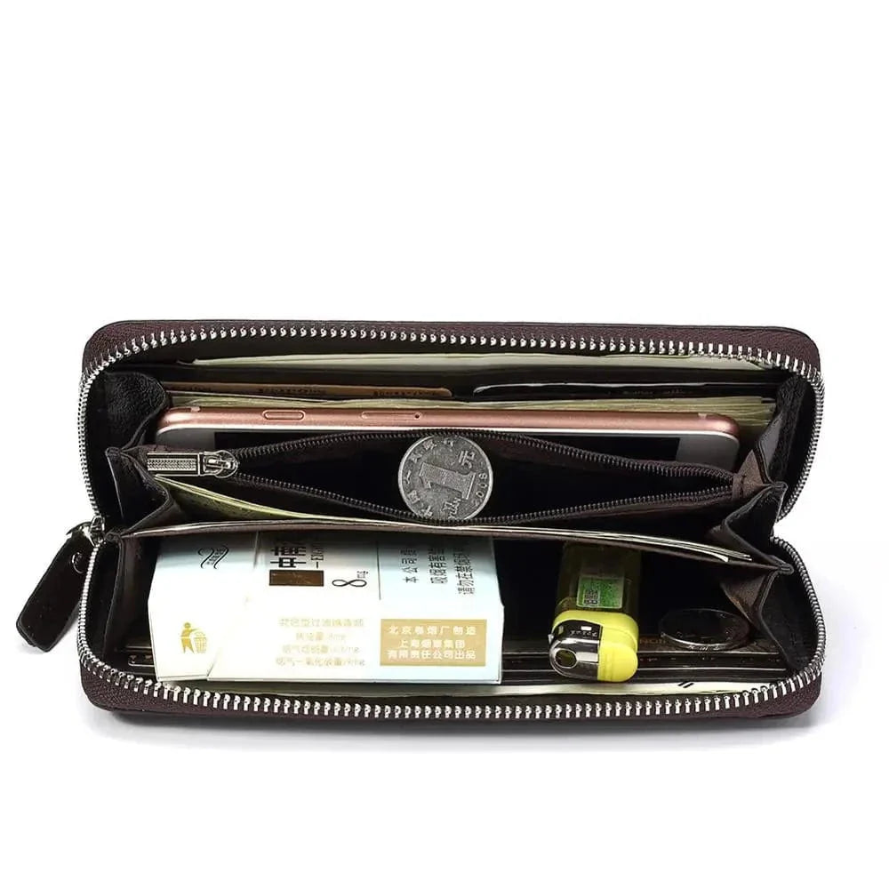 Portefeuille Homme Cuir Marron