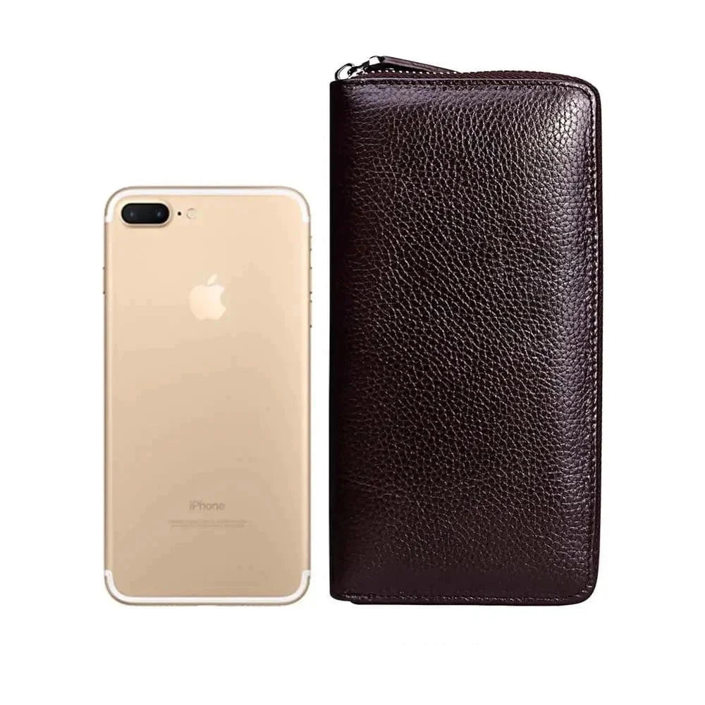 Portefeuille Homme Cuir Marron