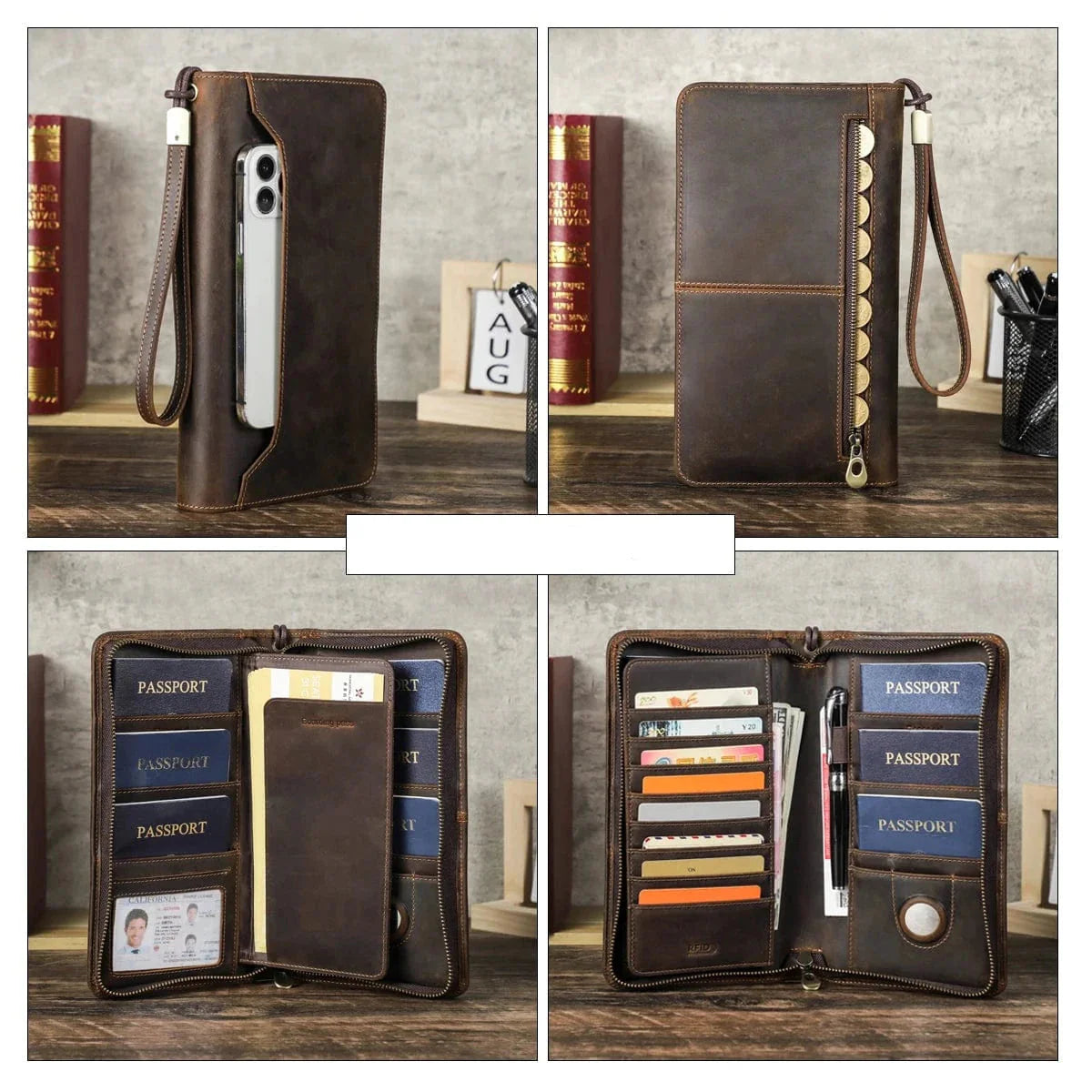 Portefeuille Homme Zippé