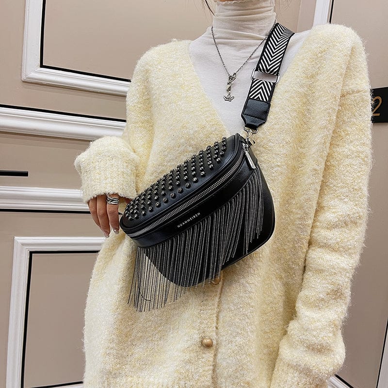 Sac Banane Cuir Femme Lila