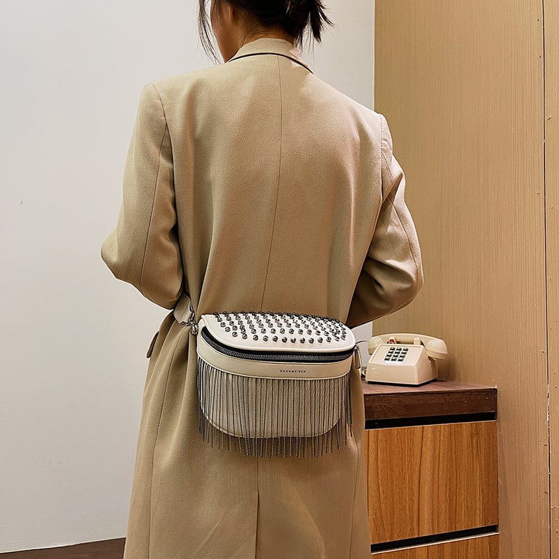 Sac Banane Cuir Femme Lila