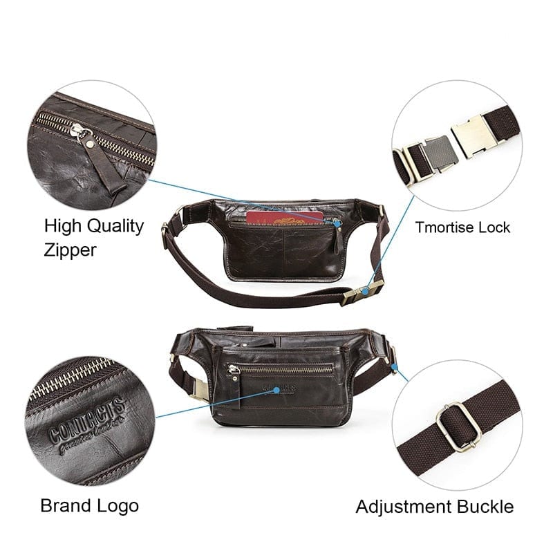 Sac Banane Cuir Homme Mathéo