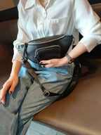 Sac Banane Femme Chic en Cuir