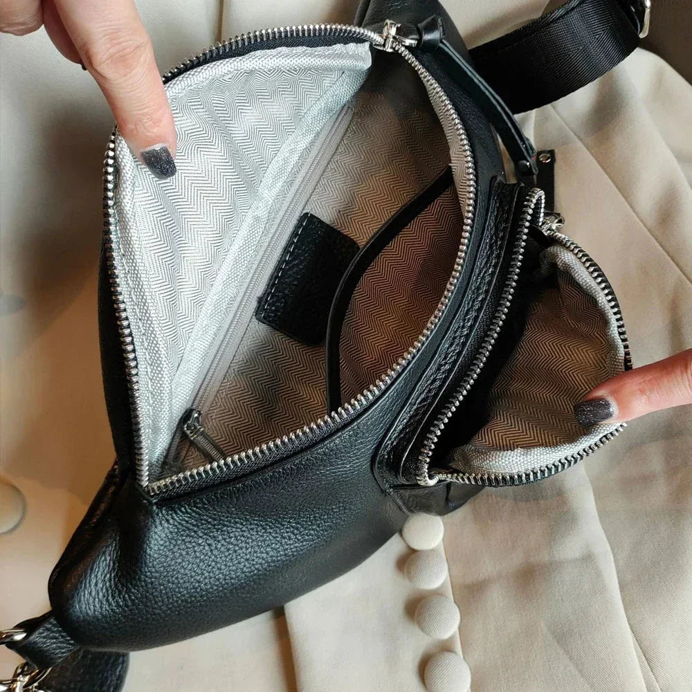 Sac Banane Femme Chic en Cuir