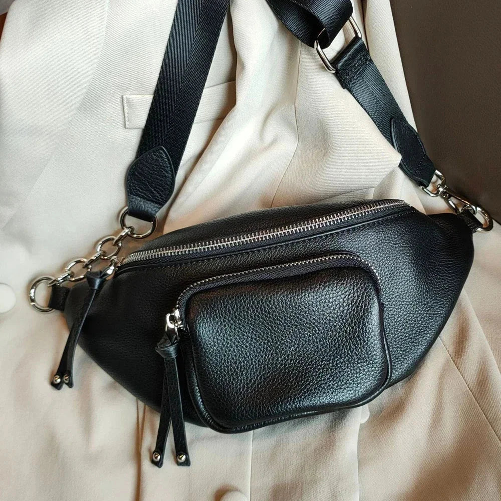 Sac Banane Femme Chic en Cuir