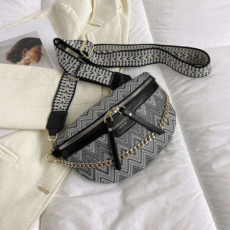 Sac Banane Femme Tissu