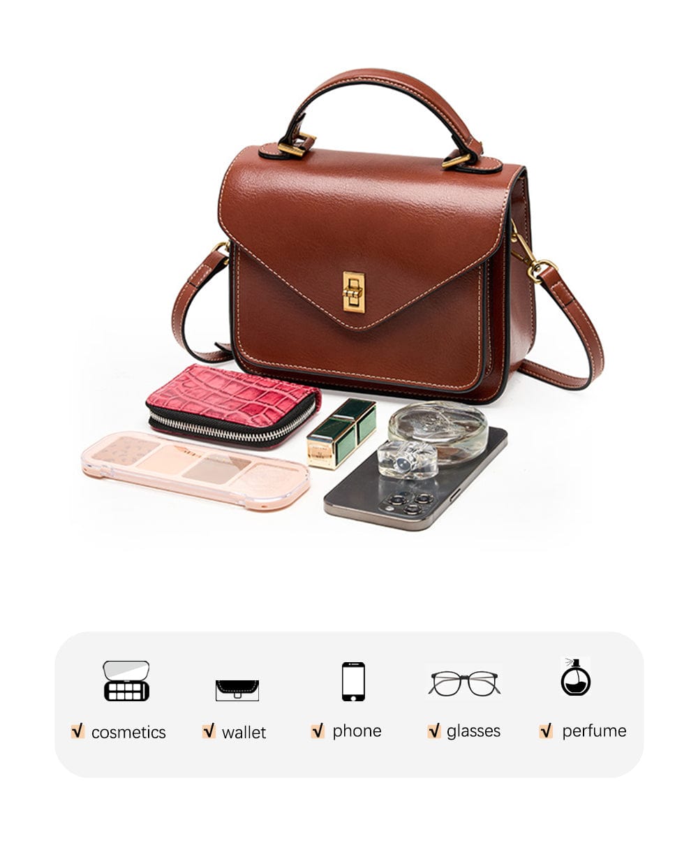 Sac Bandoulière Cuir Femme Adele