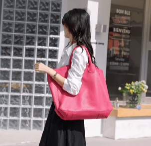 Sac Cabas Camel Cuir