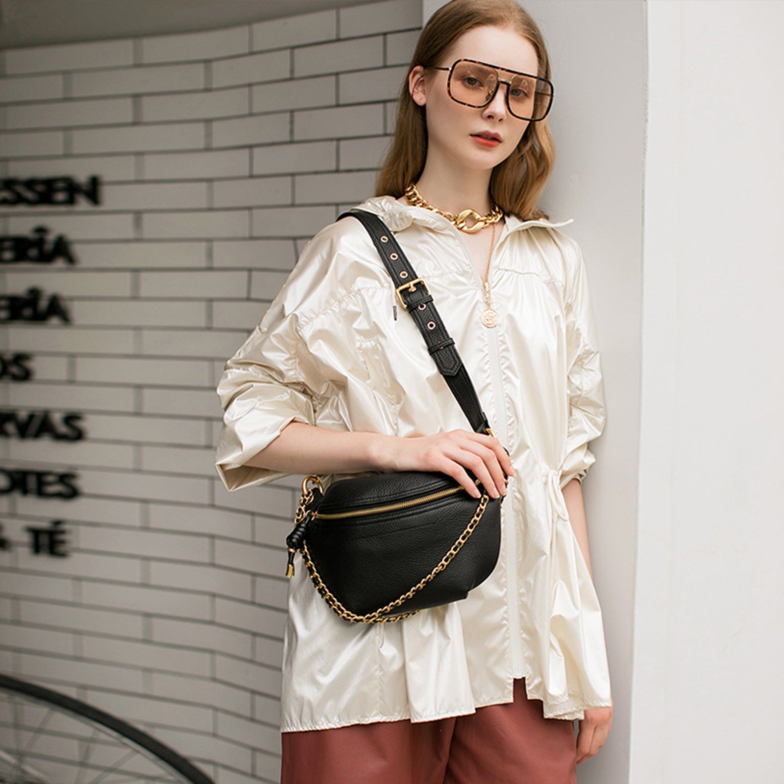 Sac Banane Cuir Femme Angelina