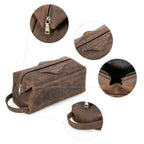 Trousse de Toilette Cuir pour Homme