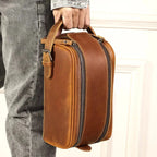 Trousse de Toilette en Cuir Homme