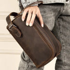 Trousse de Toilette en Cuir Homme