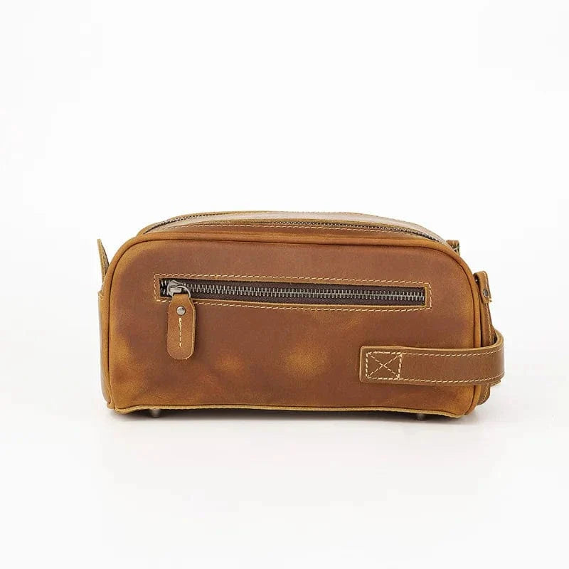 Trousse de Toilette en Cuir Homme