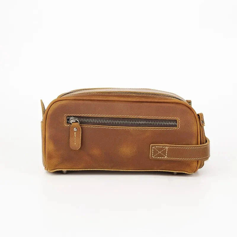 Trousse de Toilette en Cuir Homme