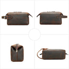 Trousse de Toilette en Cuir pour Homme