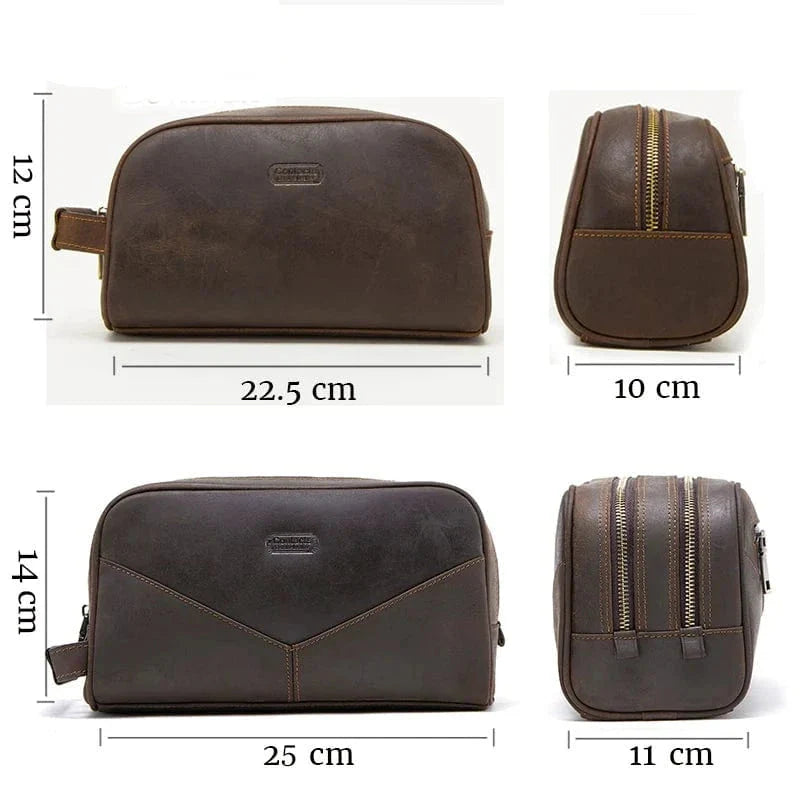 Trousse de Toilette Homme Cuir