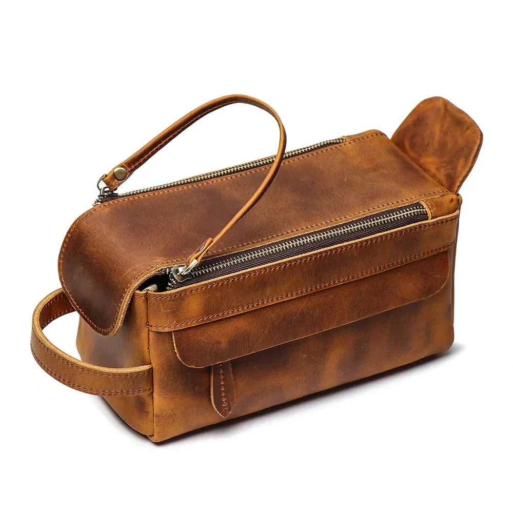 Trousse Toilette en Cuir pour Homme