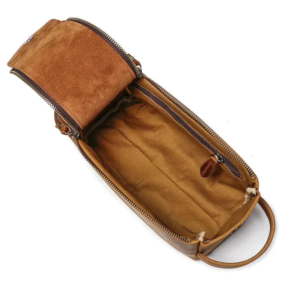 Trousse Toilette en Cuir pour Homme