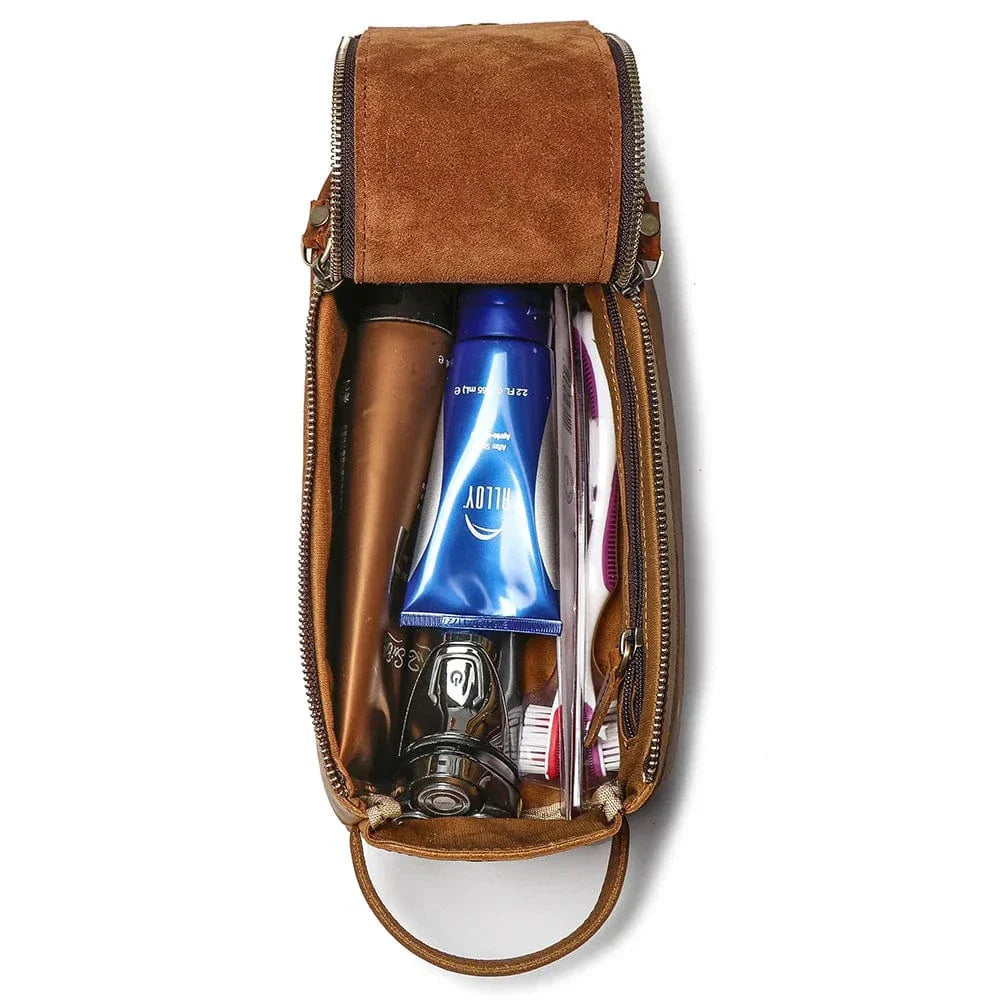 Trousse Toilette en Cuir pour Homme