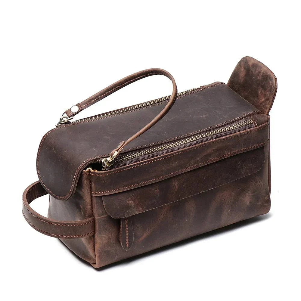 Trousse Toilette en Cuir pour Homme