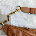 Sac Banane Cuir Marron Femme